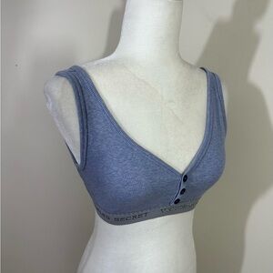 Victoria Secret sz jr lg bralette in cotton lt blue  Slips over the head